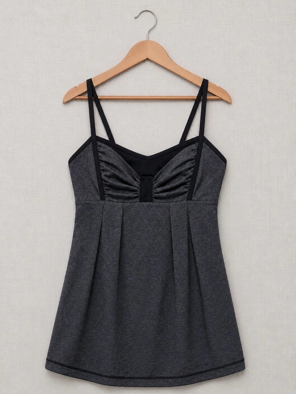 🍋3/66$ Lululemon Power Y Tank - Heathered Charcoal US 4